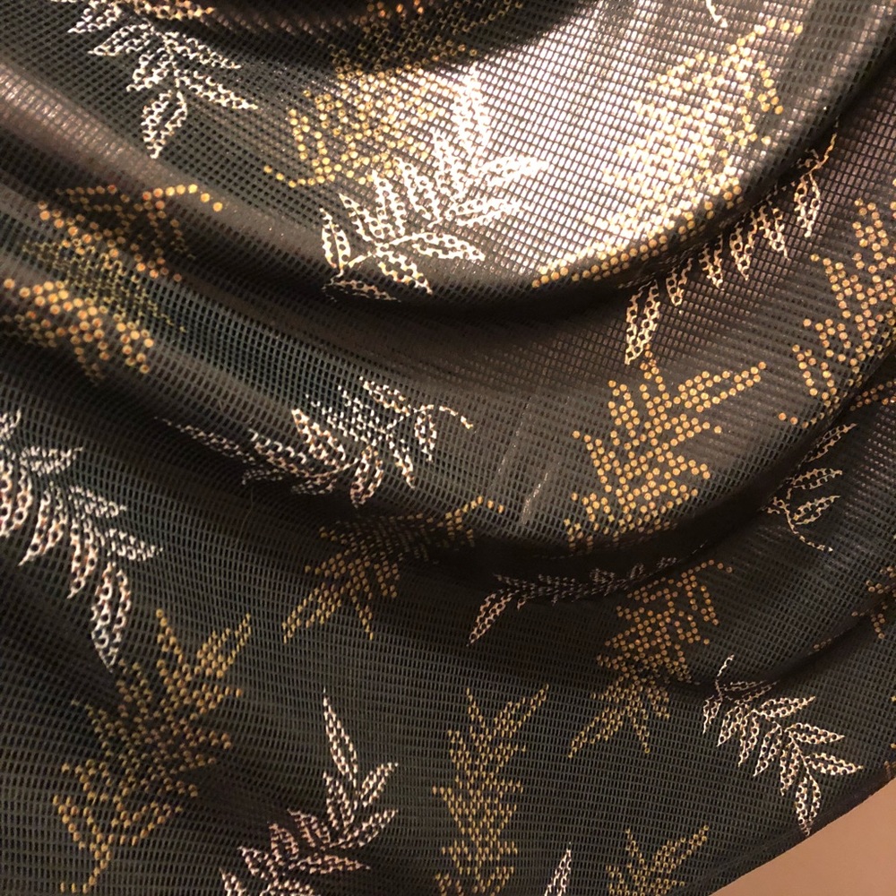 LulaRoe Elegant Carly Dress XL XXL Gold Leaves 🍁 - Picture 4 of 8